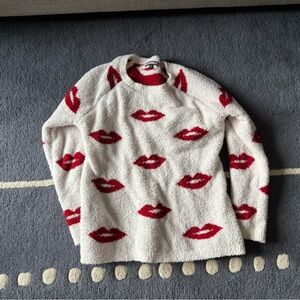 Pj salvage lip cozy sweater